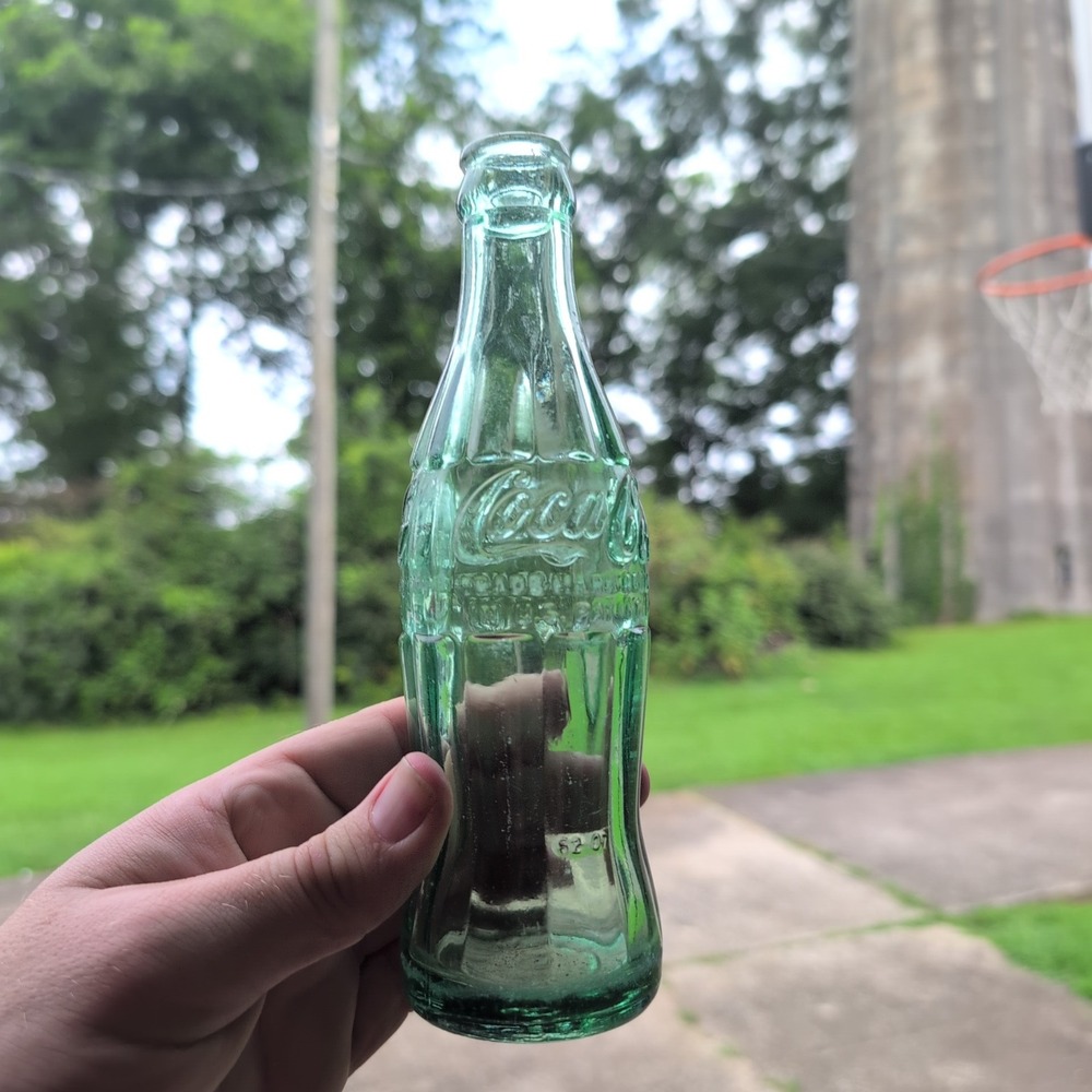 Vtg Coca-Cola Lafayette GA 1962 Hobbleskirt 6.5oz Green Glass Coke Bottle - Picture 1 of 3
